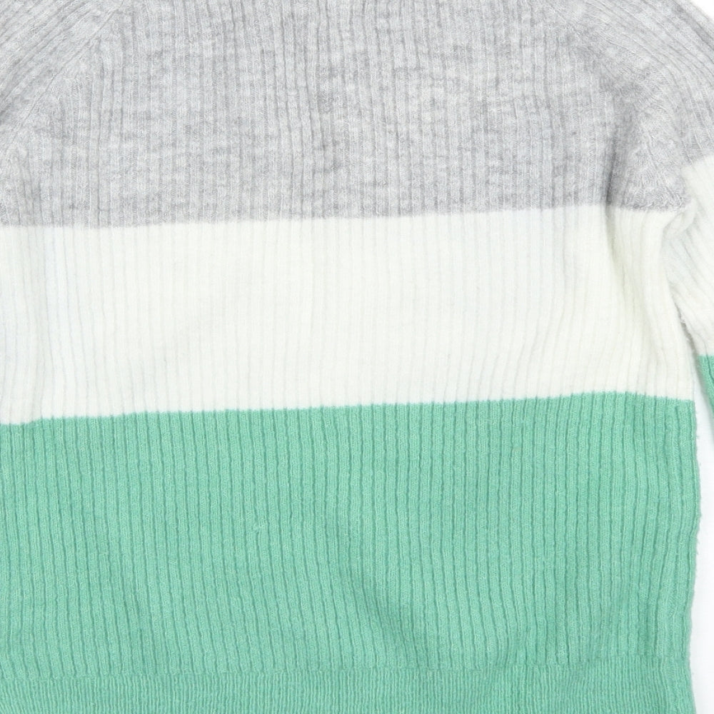 Womens UK Size S Papaya Green Pullover Jumper