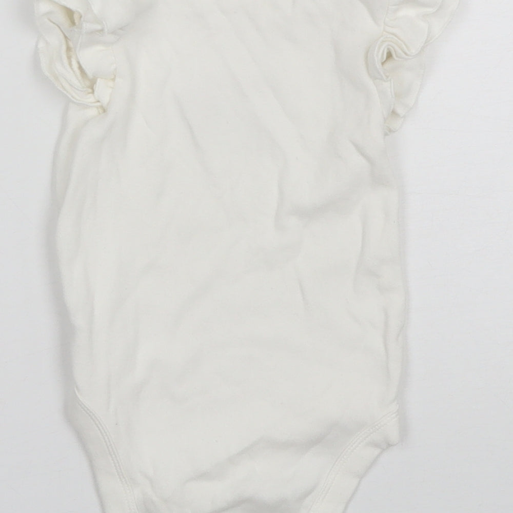 Brand and care label for George Baby White Cotton Romper One-Piece, size 12-18, Months - Disney