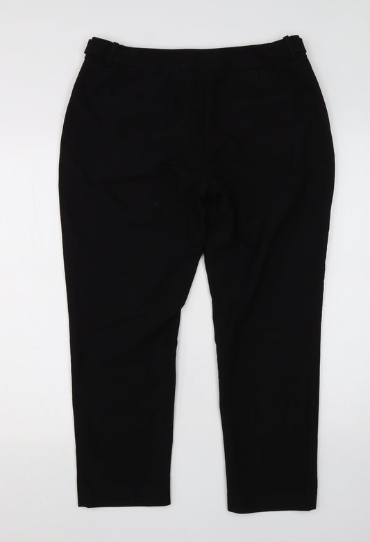 Womens UK Size 12 Principles Regular Fit Dress Pants Black Trousers