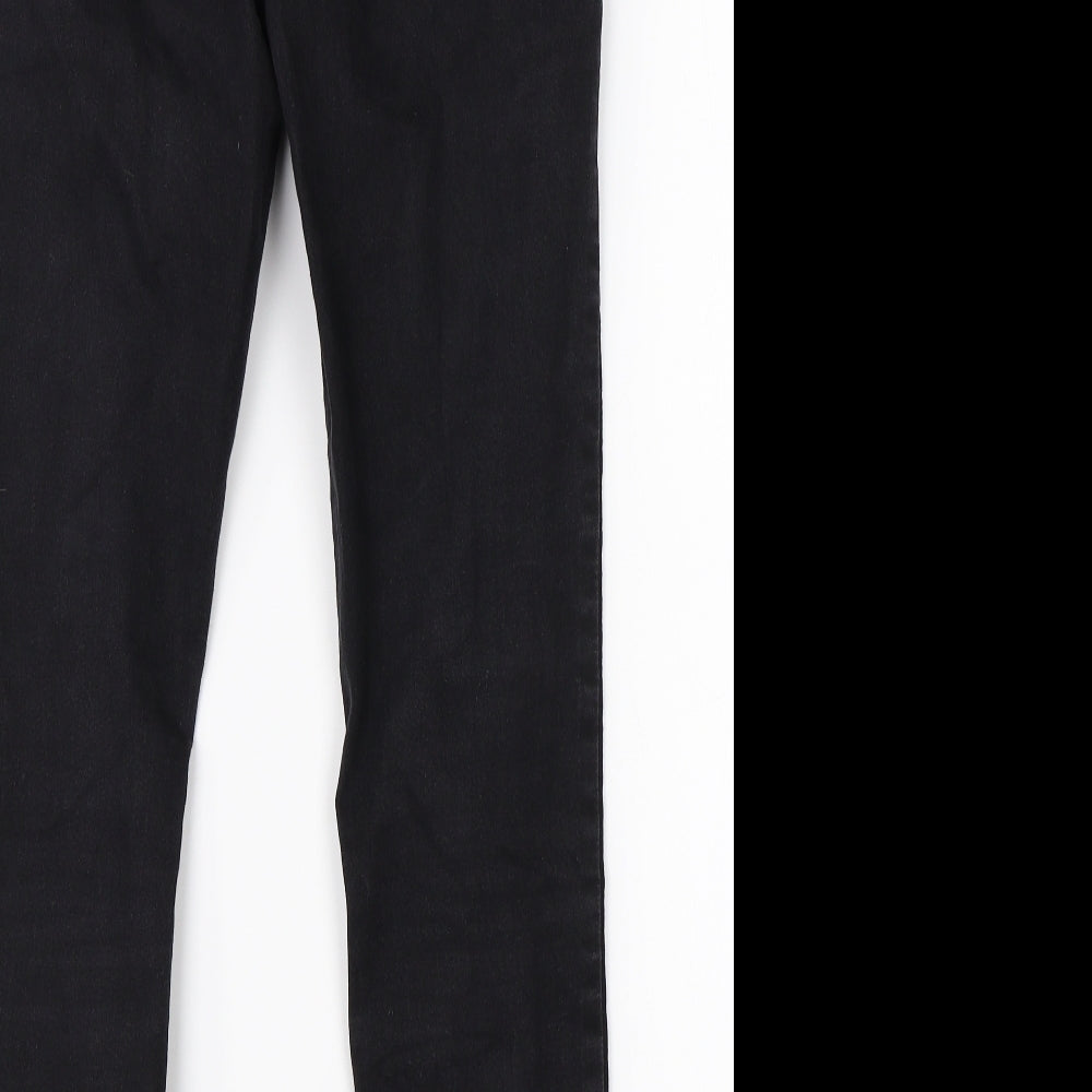Womens UK Size 10 Papaya Regular Fit Jegging Black Jeans