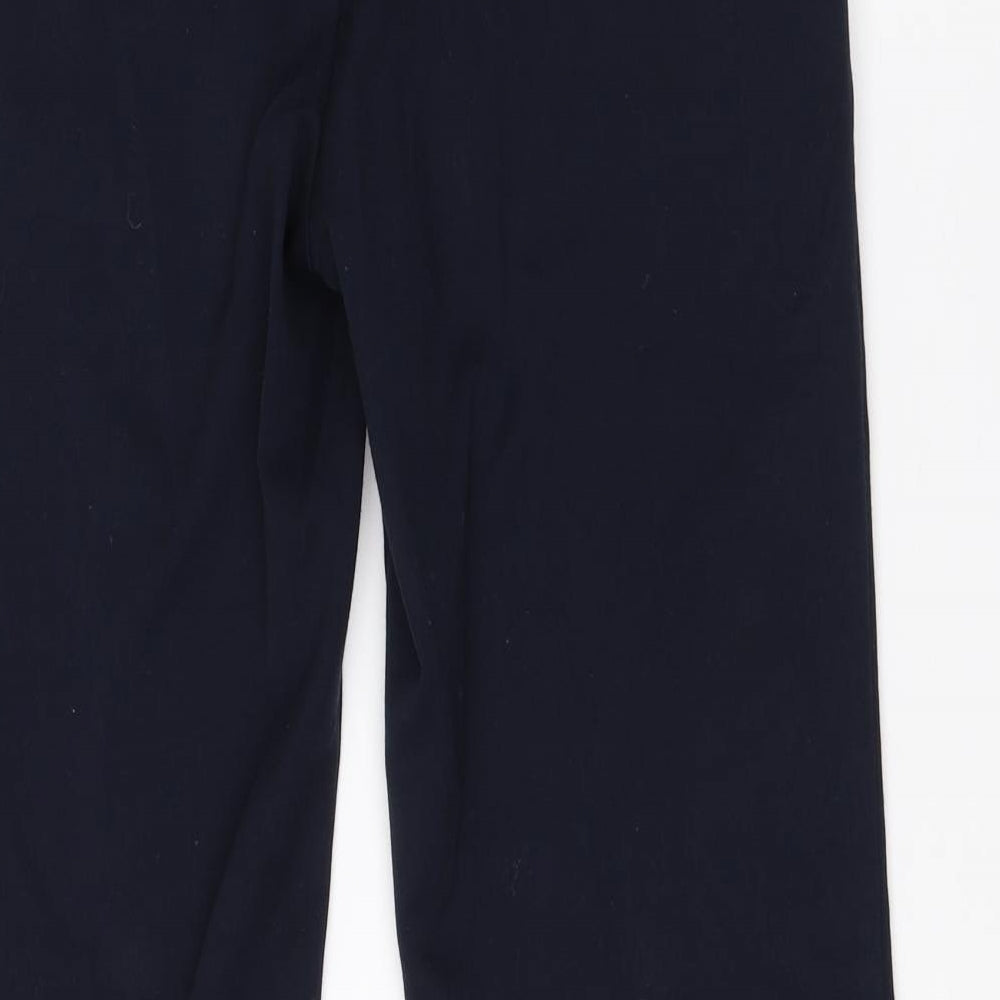 Womens UK Size 10 M&S Regular Fit Dress Pants Blue Trousers