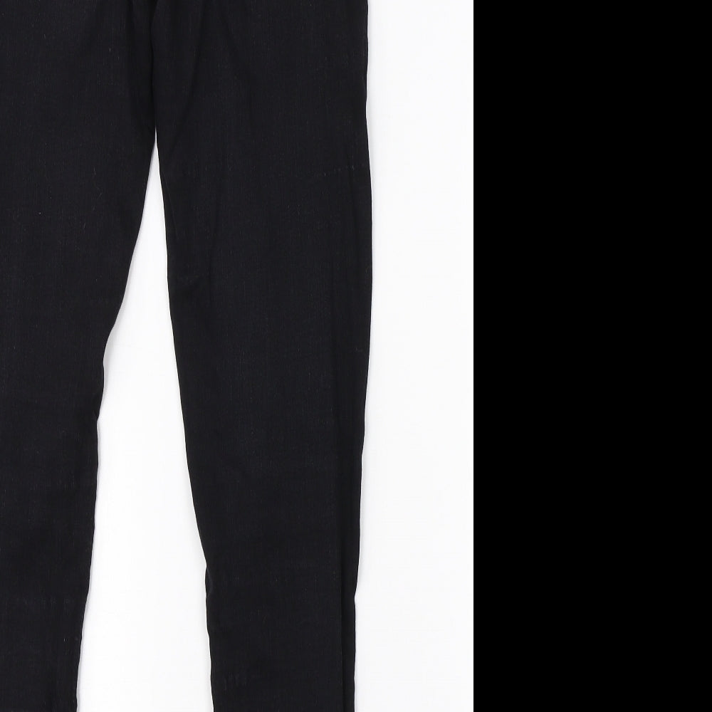 Pretty Little Thing Womens Black Cotton Skinny Jeans Size 8 L26 in Regular