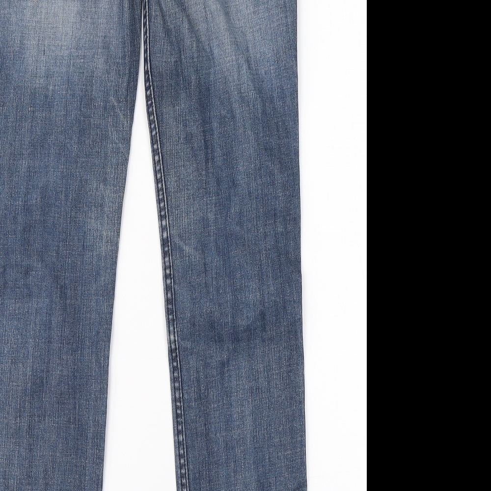 Womens UK Size 38 in Preworn Regular Fit Straight Blue Jeans