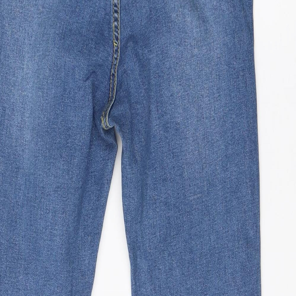 Womens UK Size S Preworn Regular Fit Skinny Blue Jeans
