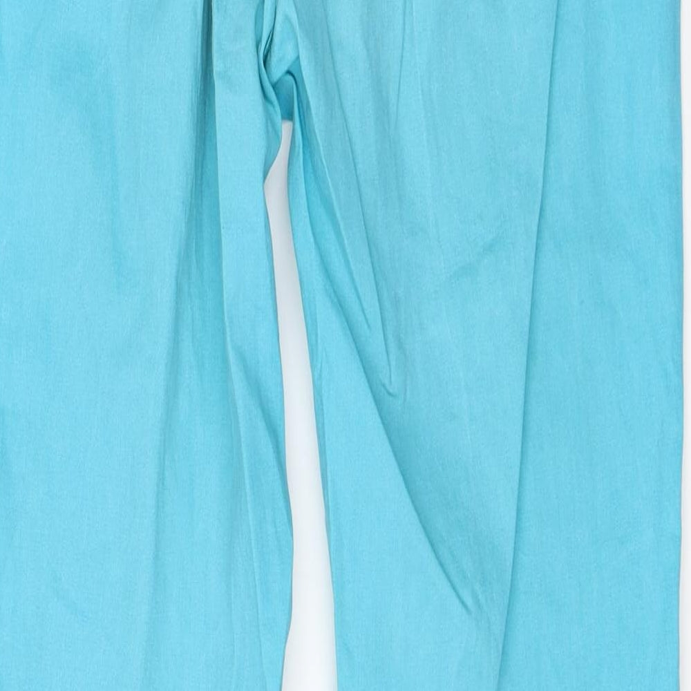 Verse Womens Blue Cotton Straight Jeans Size 10 L28 in Regular