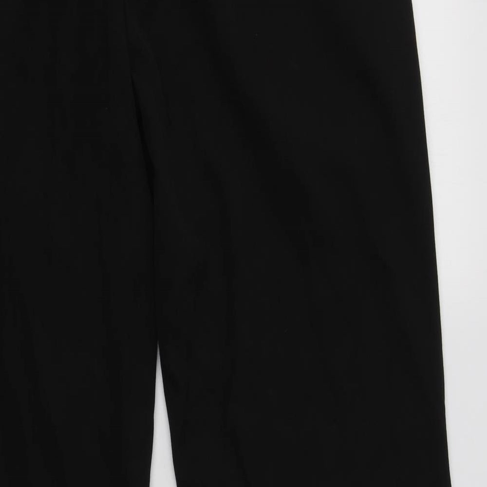Debenhams Mens Black Polyester Dress Pants Trousers Size 36 L31 in Regular