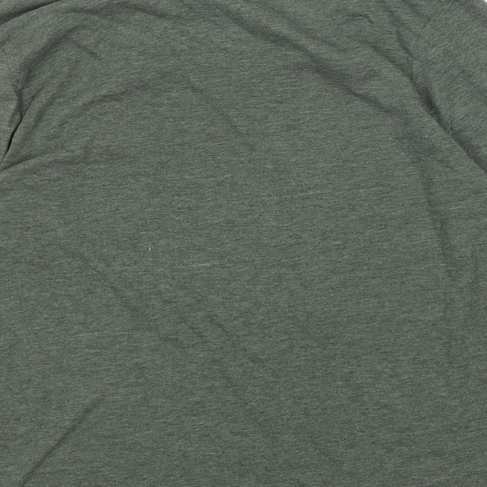 Primark Womens Green Polyester Basic T-Shirt Size M Round Neck