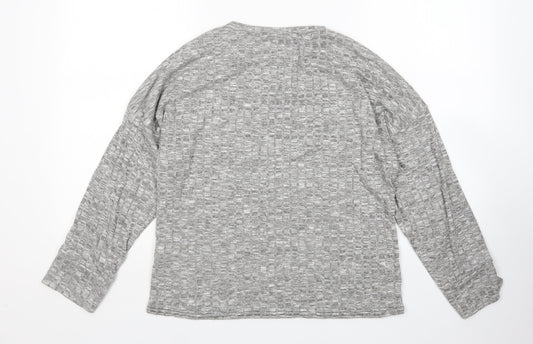 Womens UK Size L Nasty Gal Grey Pullover Jumper