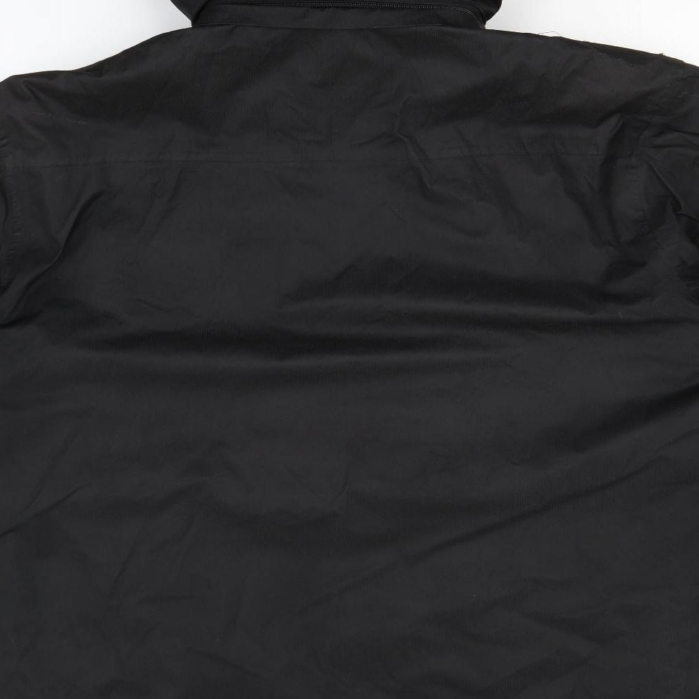 Mens UK Size M The Rockface Black Rain Coat