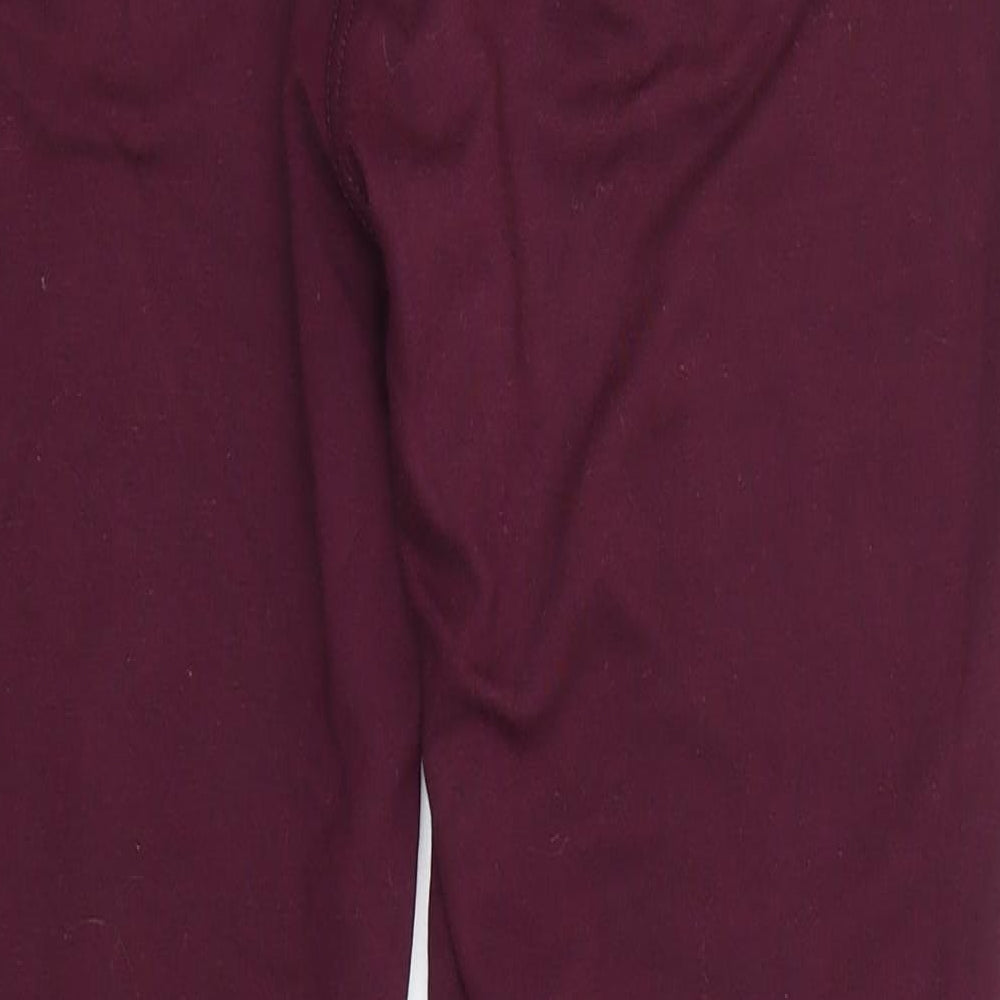 Brand and care label for Warehouse women’s pink viscose trousers, size UK 16, 30-inch leg regular
