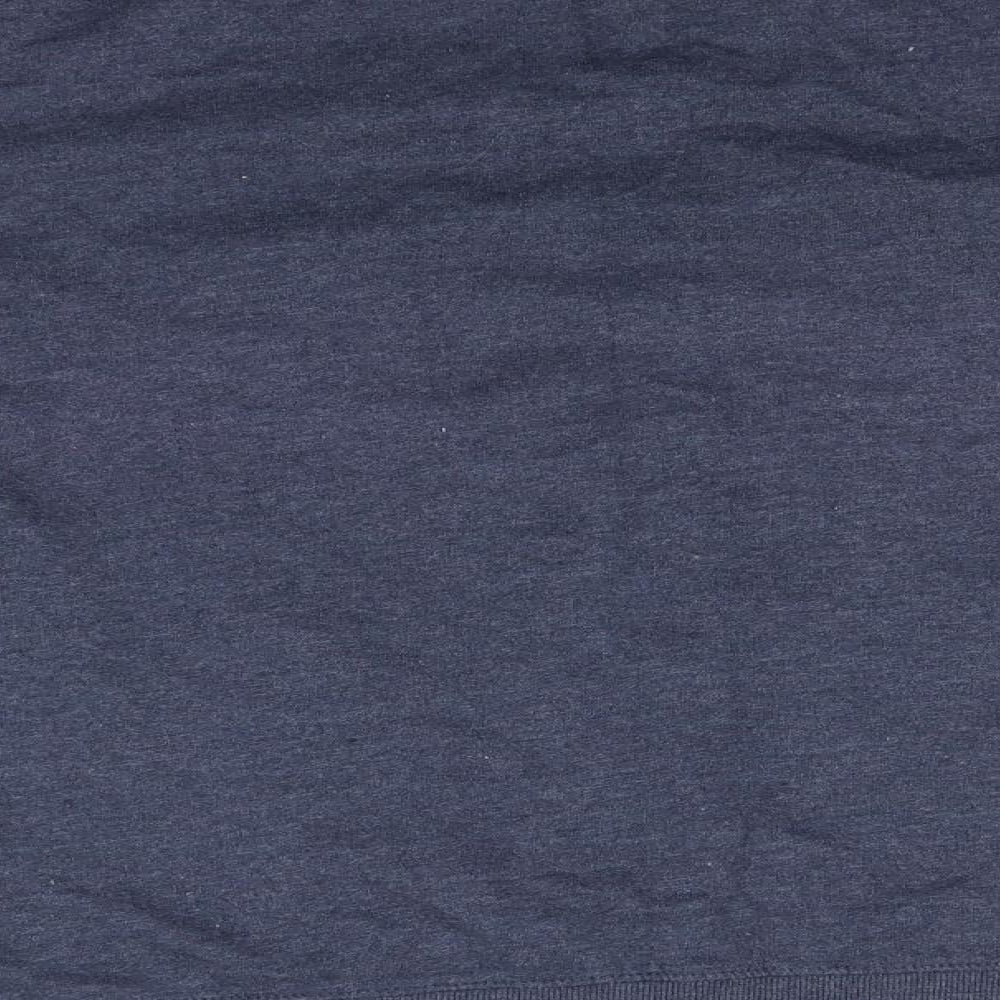 Brand and care label for Avenue women’s blue round neck cotton jumper, size UK 16, - choose to snooze