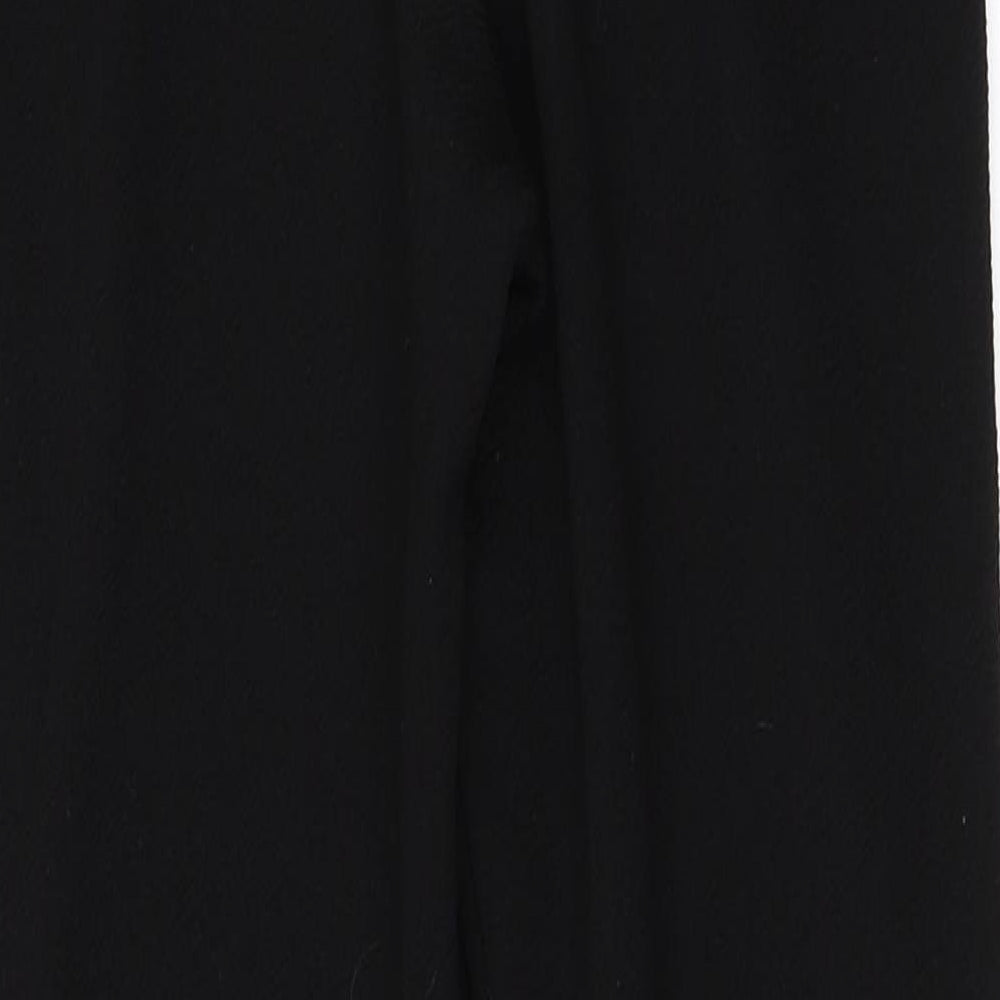 Pretty Little Thing Womens Black Viscose Dress Pants Trousers Size 6 L26 in Regular