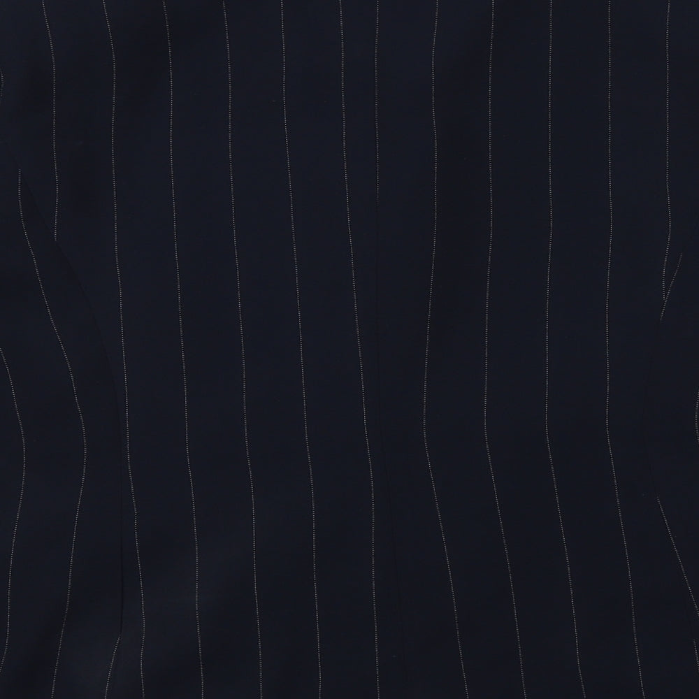 Debenhams Womens Blue Pinstripe Polyester Jacket Suit Jacket Size 14