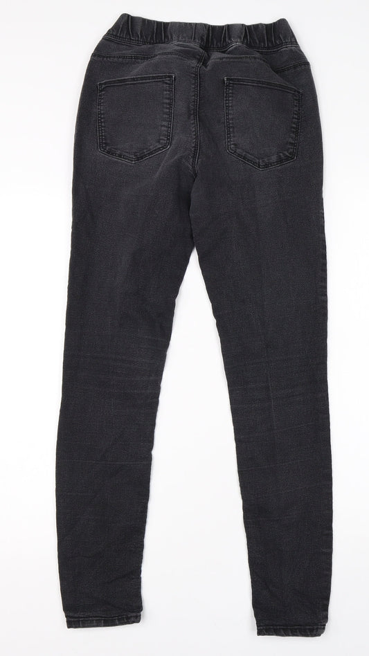 Womens UK Size 10 Preworn Regular Fit Jegging Black Jeans