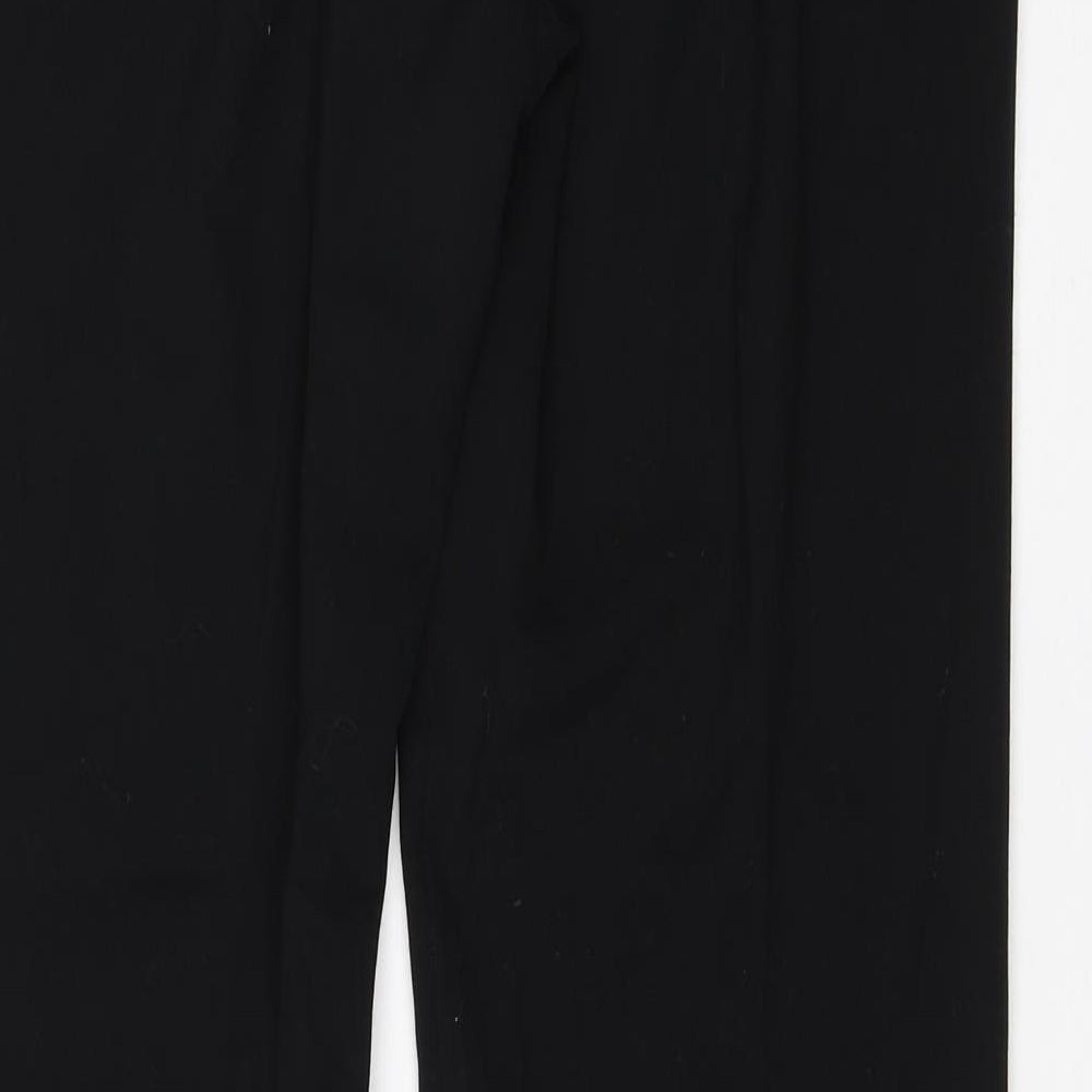 Womens UK Size 10 New Look Regular Fit Dress Pants Black Trousers