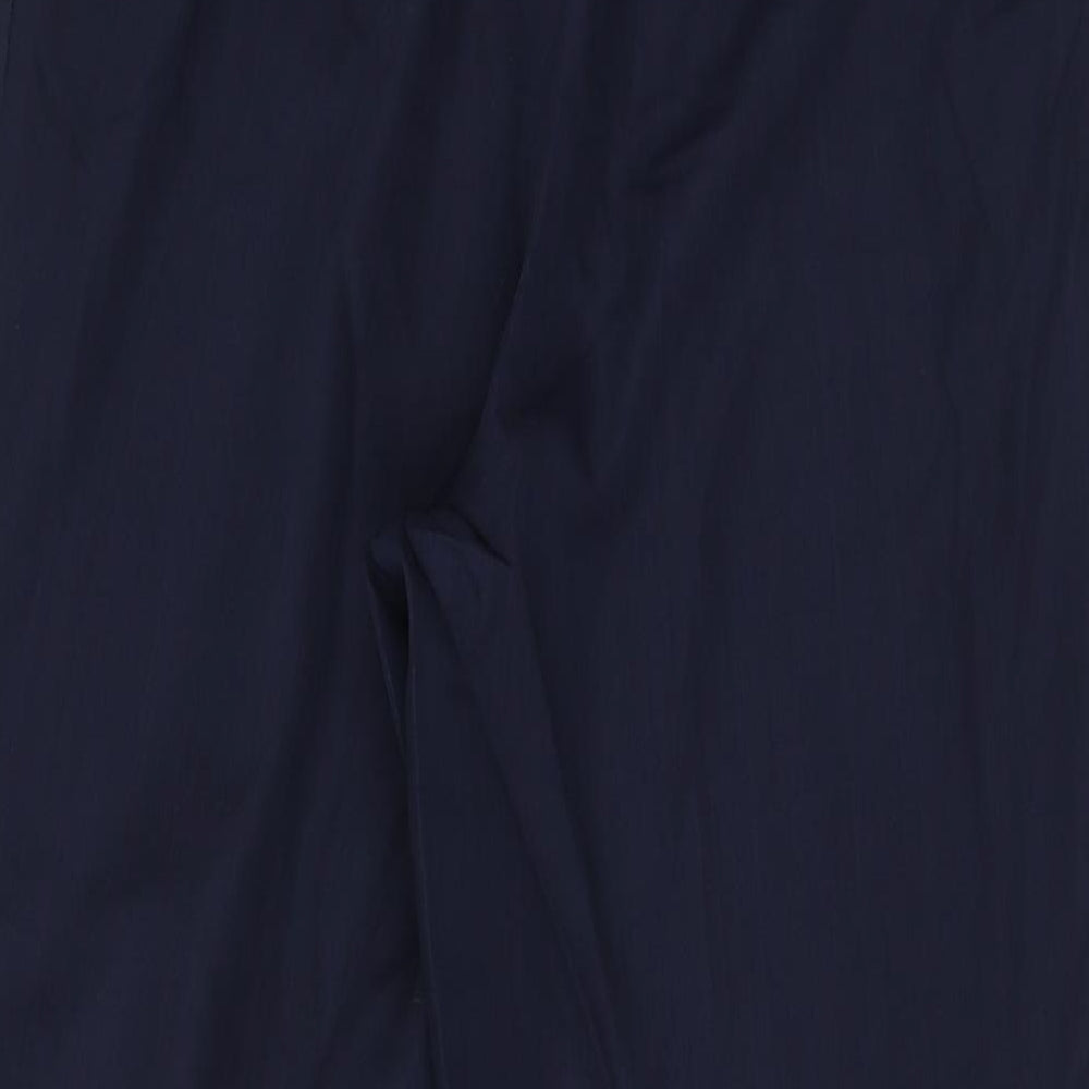 Birgitta Womens Blue Viscose Dress Pants Trousers Size 12 L28 in Regular