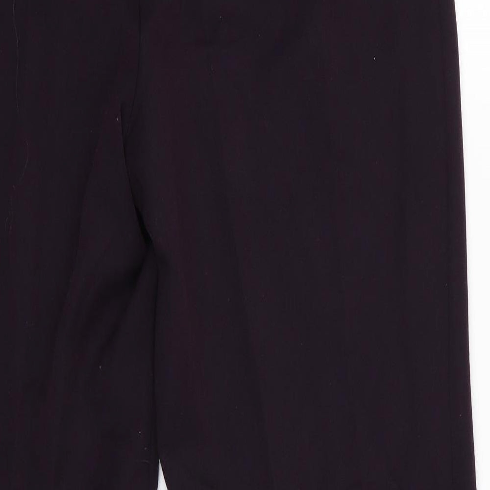 Womens UK Size 14 Annabelle Regular Fit Purple Trousers