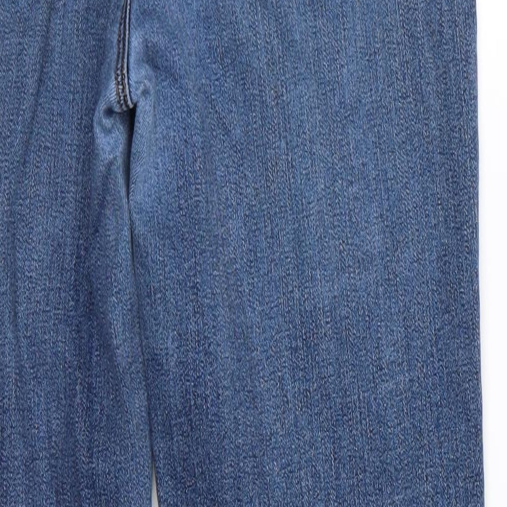 Brand and care label for J Brand men’s blue cotton skinny jeans, size 29, in, 28-inch leg regular - soft feel