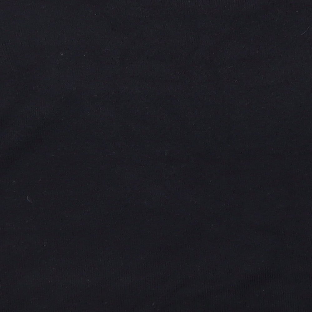 Avenue Mens Black Round Neck Acrylic Pullover Jumper Size M