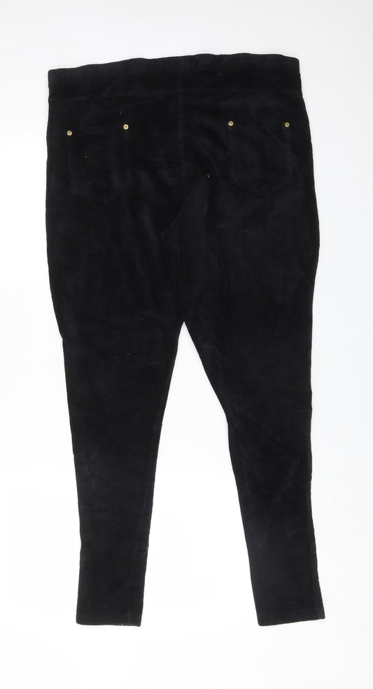 ORIGINALS Womens Black Cotton Jegging Trousers Size L L28 in Regular