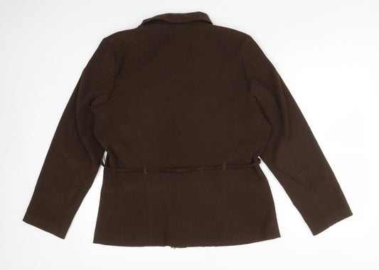 Womens UK Size 14 SARAH HAMILTON Brown Jacket