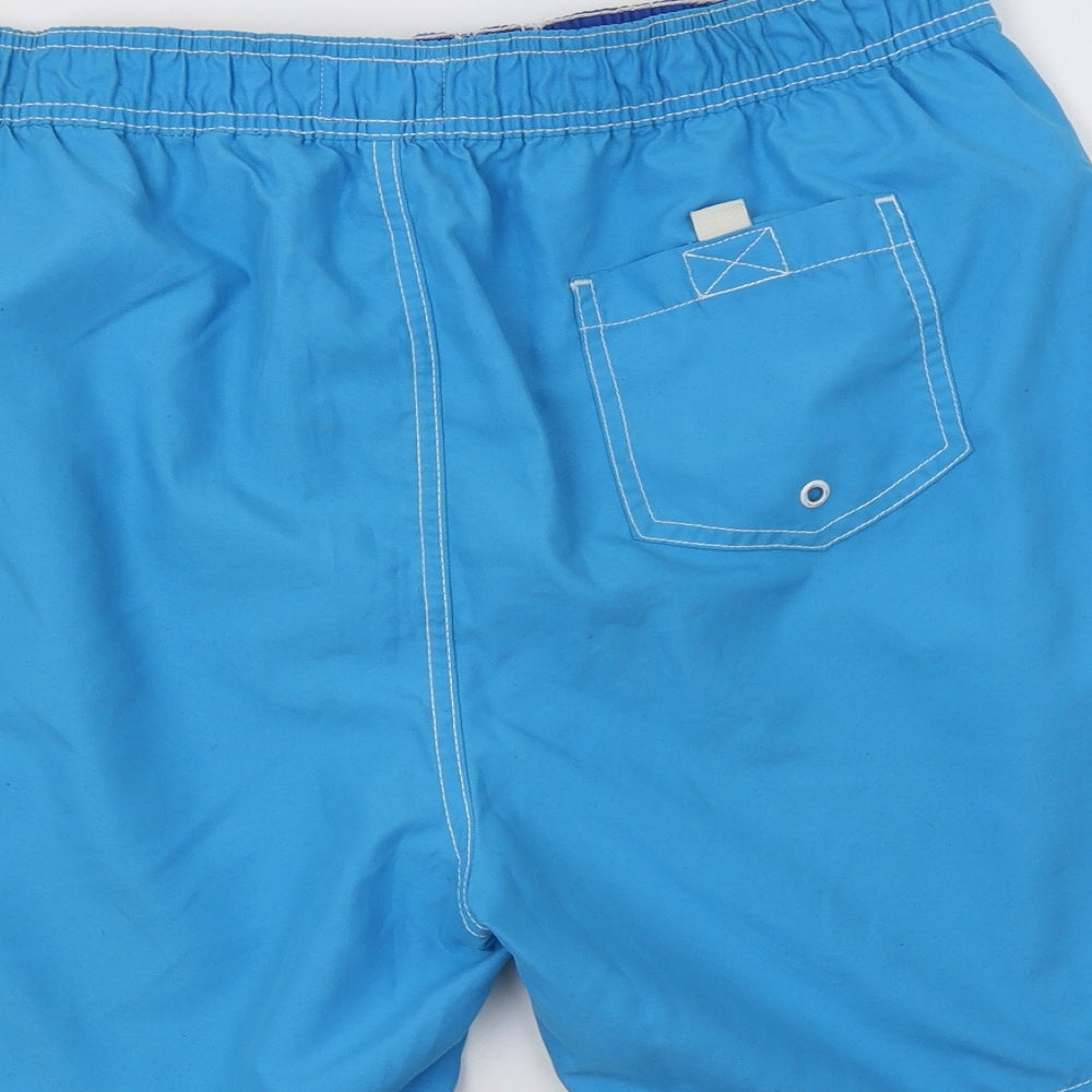 Matalan Mens Blue Polyester Cargo Shorts Size L L7 in Regular