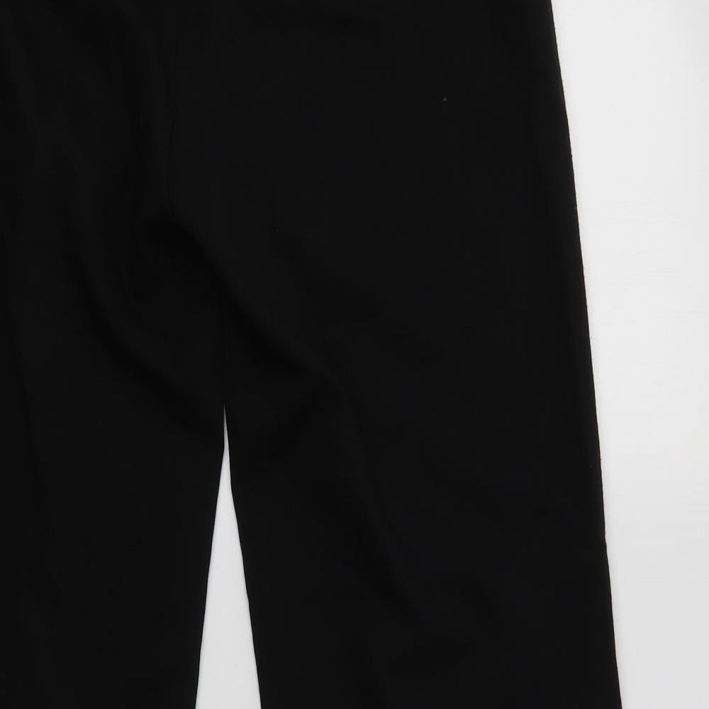Brand and care label for Gerry Weber women’s black polyester dress pants trousers, size UK 34, 28-inch leg regular