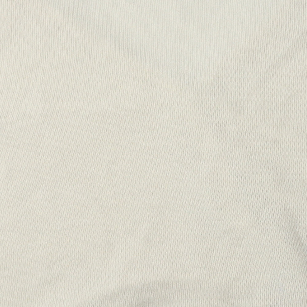 Damart Womens Ivory V-Neck Acrylic Cardigan Jumper Size 16