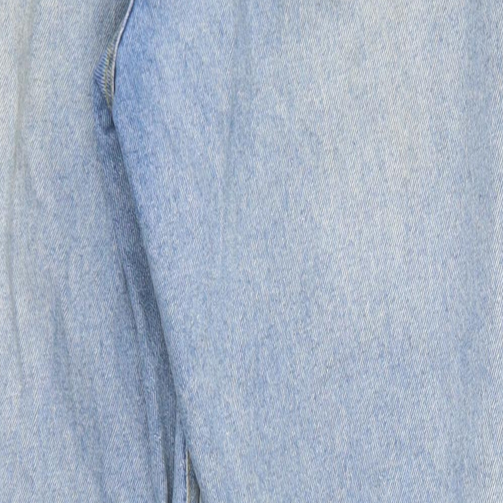 SheIn Womens Blue Cotton Straight Jeans Size M L30 in Regular