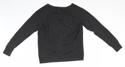 Womens UK Size 14 Atmosphere Grey Cardigan Jumper