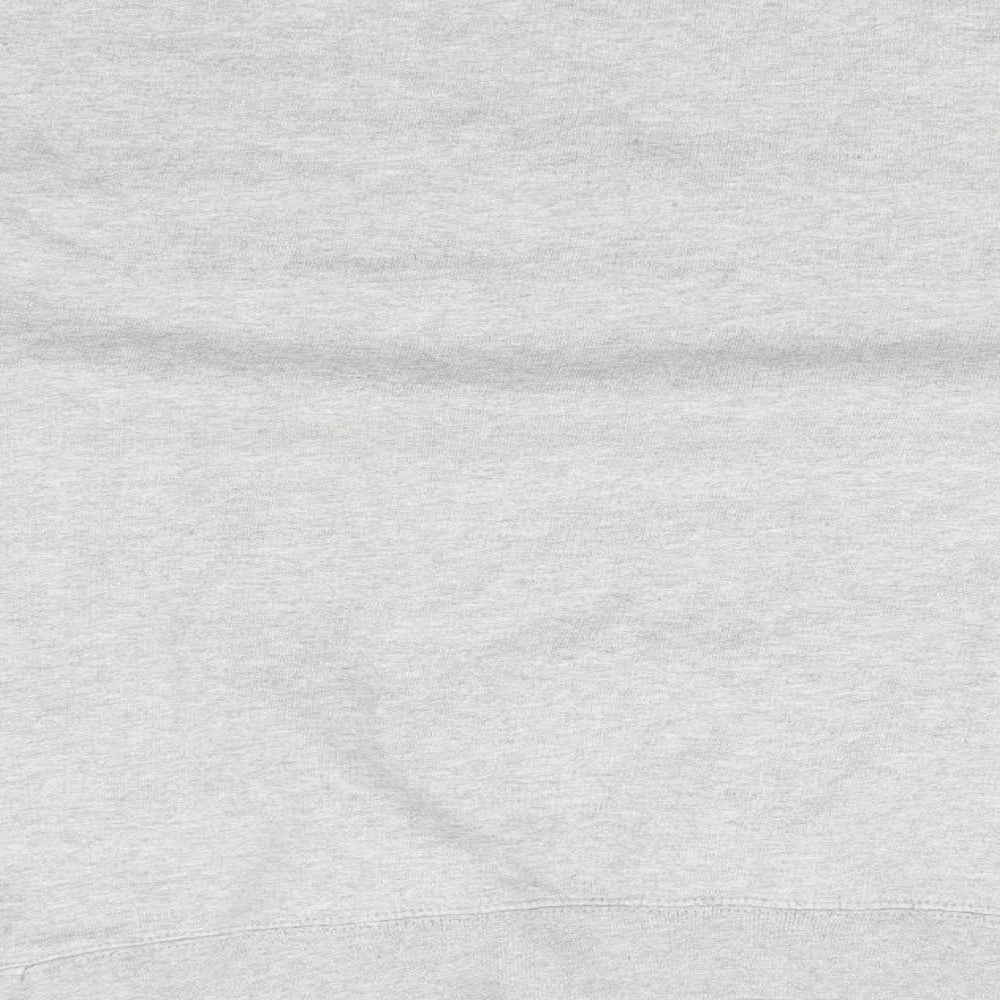 Preworn Mens Grey Round Neck Cotton Pullover Jumper Size L - Can't Work Today