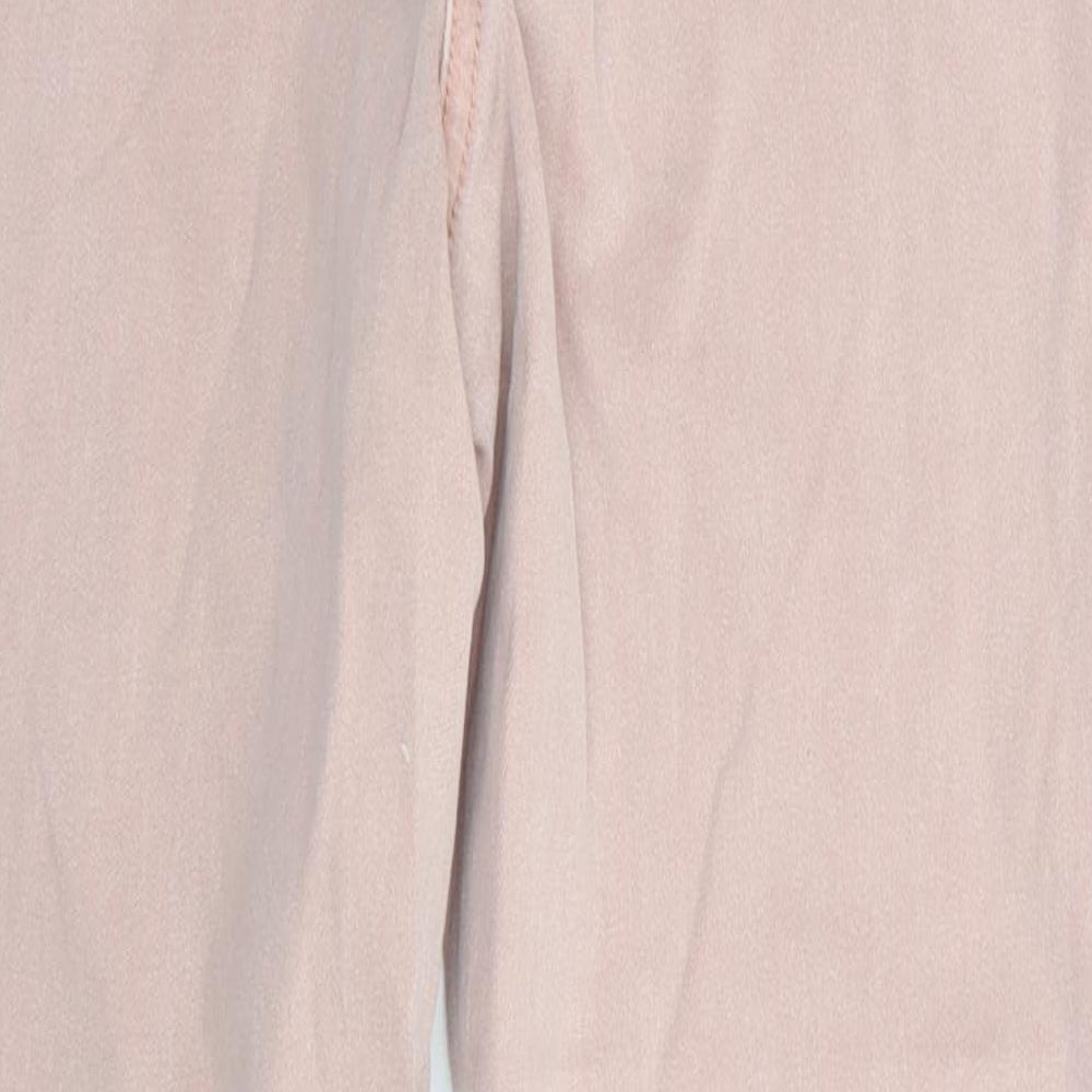 / Denim Womens Pink Cotton Skinny Jeans Size 12 L26 in Regular - Dusty Pink Freyed hems