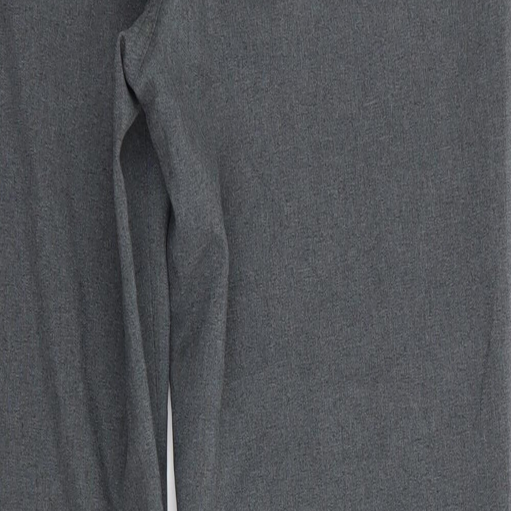 Matalan Womens Grey Polyester Trousers Size 12 L30 in Regular - Mid Grey