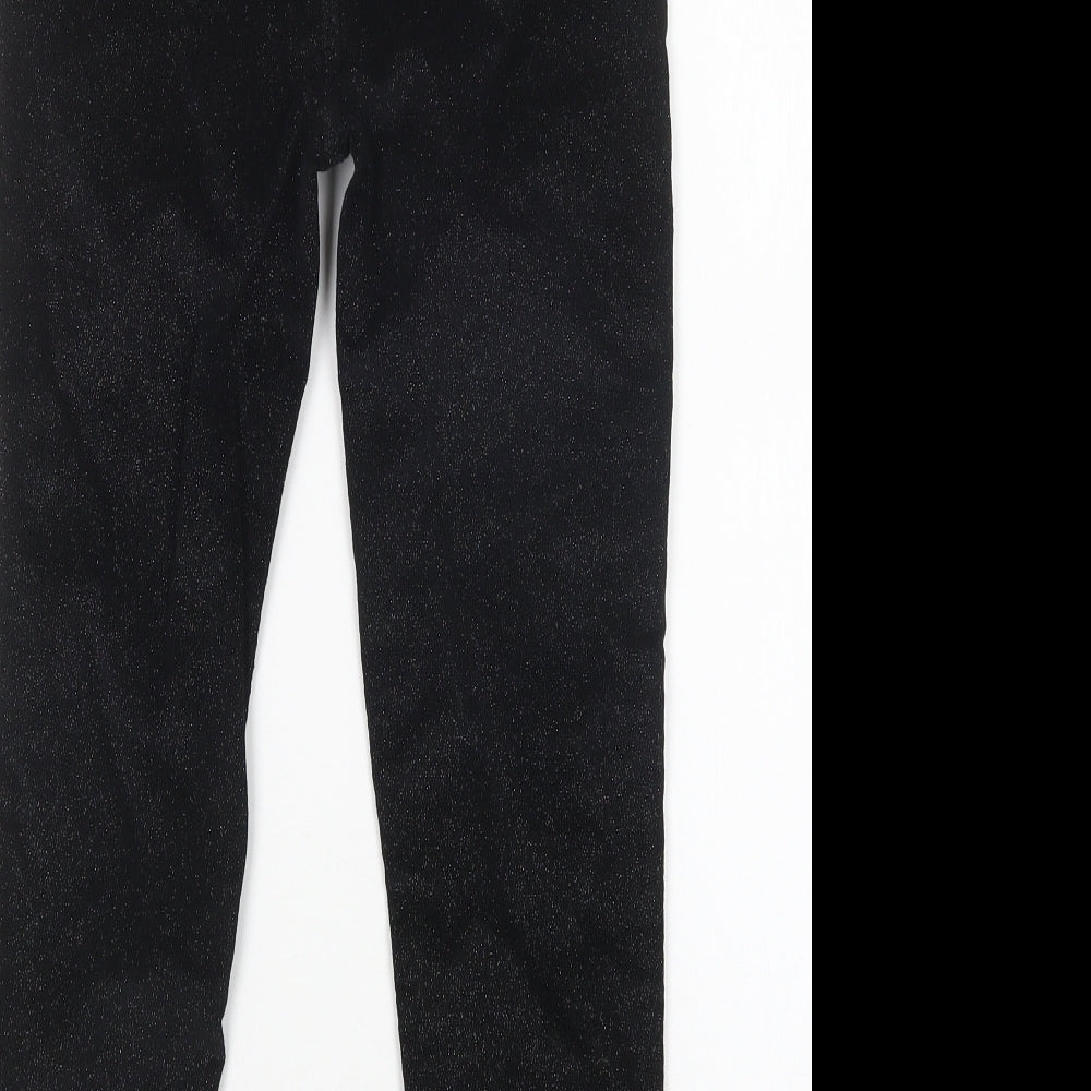 Denim Co Girls Black Cotton Skinny Jeans Size 11-12 Years Regular