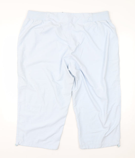 Womens UK Size 20 BHS Regular Fit Dress Pants Blue Trousers