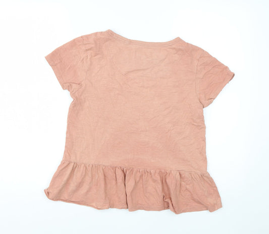 Womens UK Size S NEXT Pink Basic T-Shirt