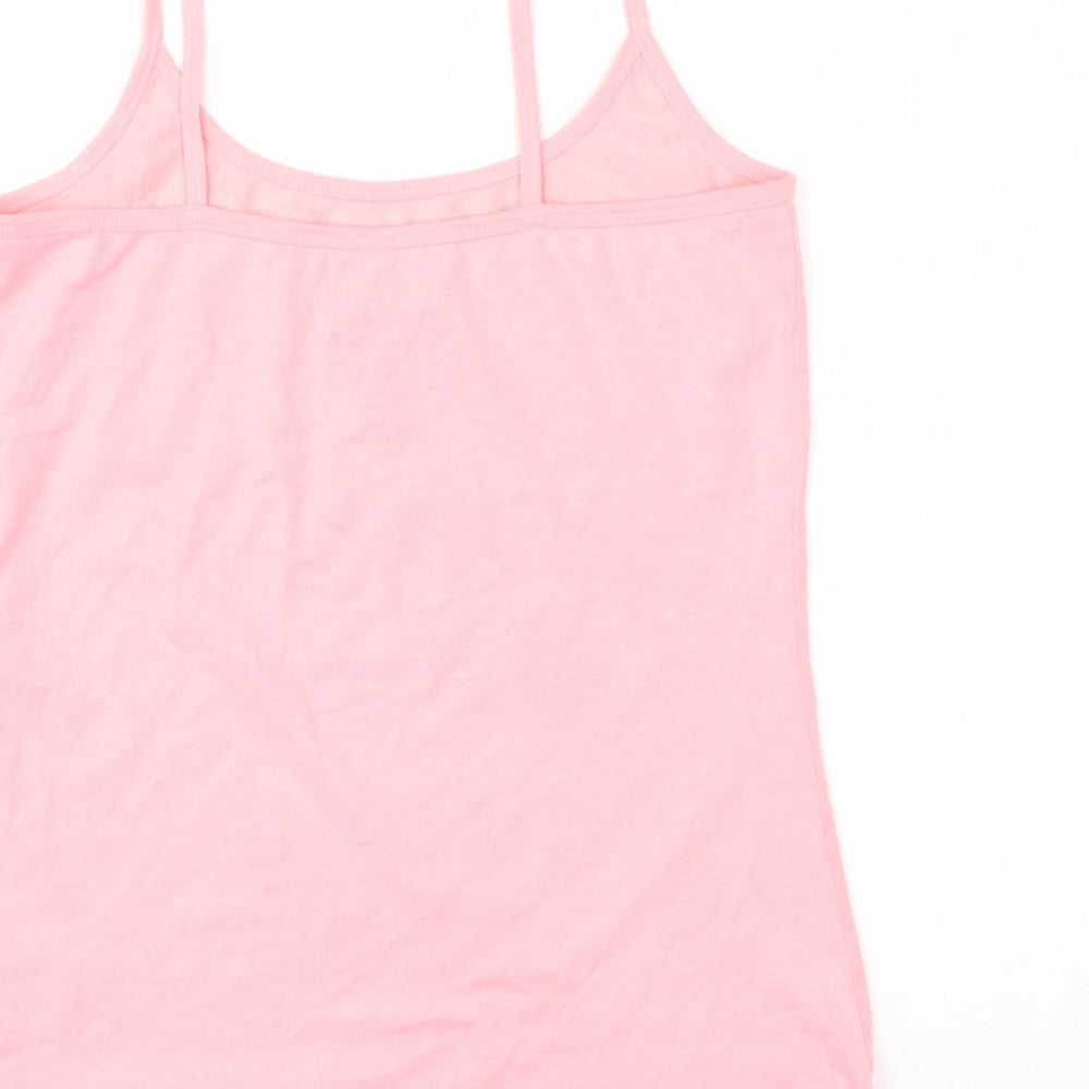 Love Island Womens Pink Cotton Pyjama Top Size M - love island