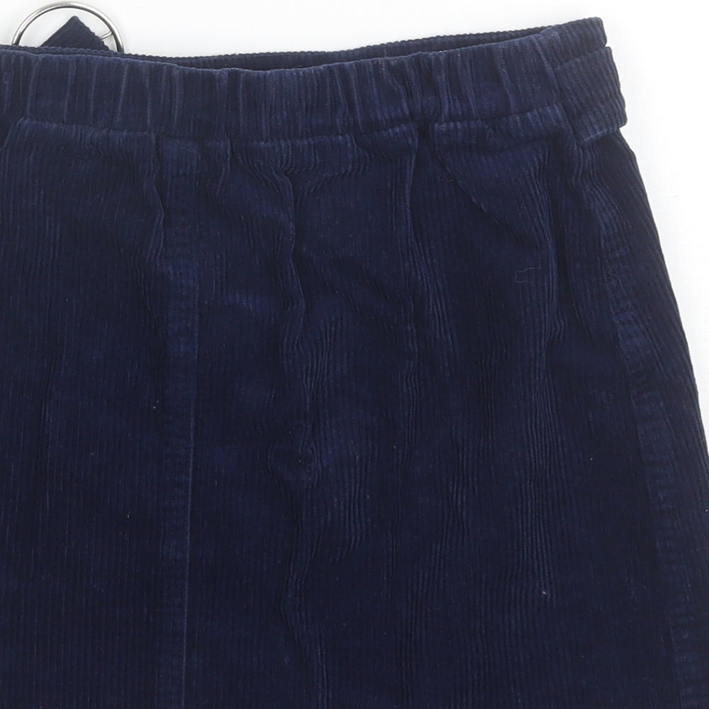 Denim Co. Girls Blue Cotton Mini Skirt Size 10-11 Years Regular