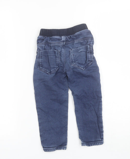 Nutmeg Boys Blue Cotton Jegging Jeans Size 3-4 Years Regular