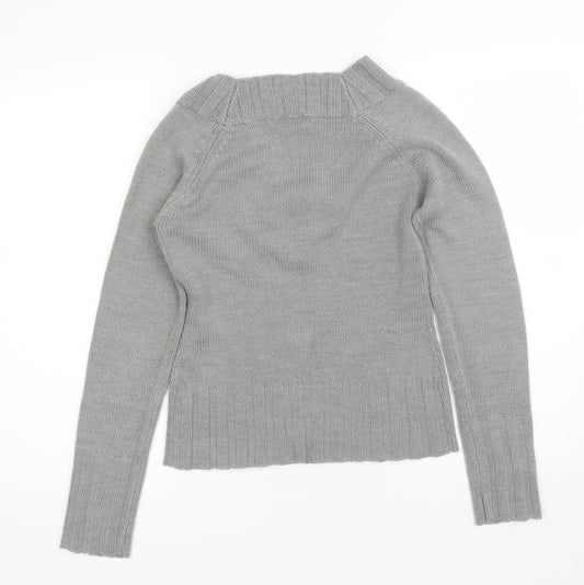 Womens UK Size 4 Redoute Grey Pullover Jumper
