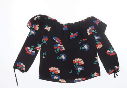Womens UK Size 6 Atmosphere Black Basic Blouse