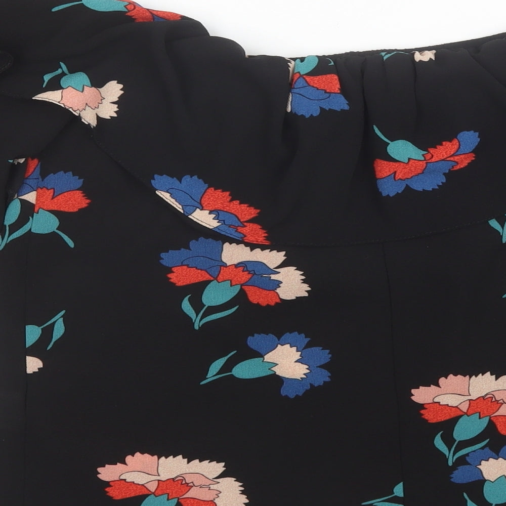 Womens UK Size 6 Atmosphere Black Basic Blouse