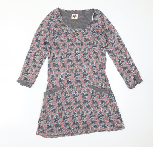 Womens UK Size 10 Debenhams Multicoloured Basic T-Shirt