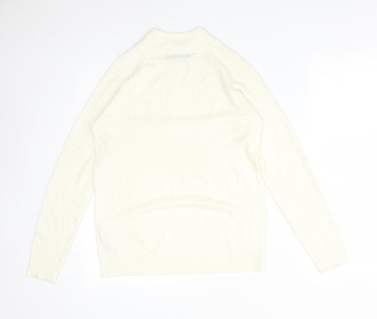 Womens UK Size 12 Atmosphere Ivory Basic T-Shirt