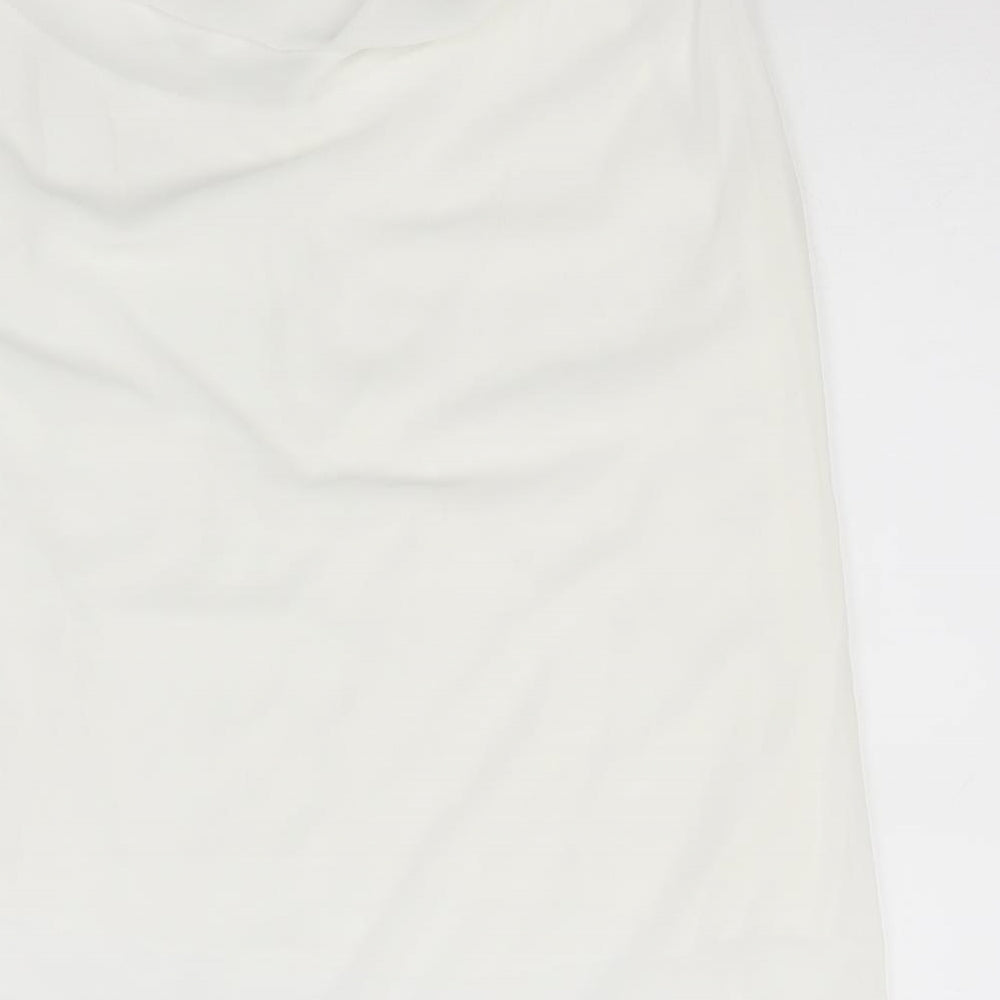 Womens UK Size Preworn White Basic Tank