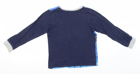 Batman Boys Blue Solid Cotton Pyjama Top Size 9-10 Years