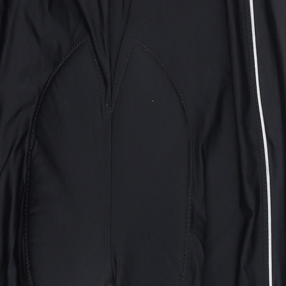 Brand and care label for Speg men’s black track pants trousers, size XL, 15-inch leg regular