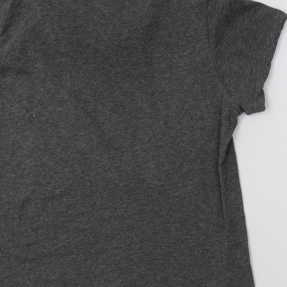 Preworn Womens Grey Cotton Top Pyjama Top Size M - Up To No Good