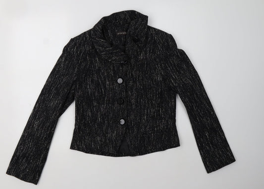 Principles Womens Black Jacket Blazer Size 12