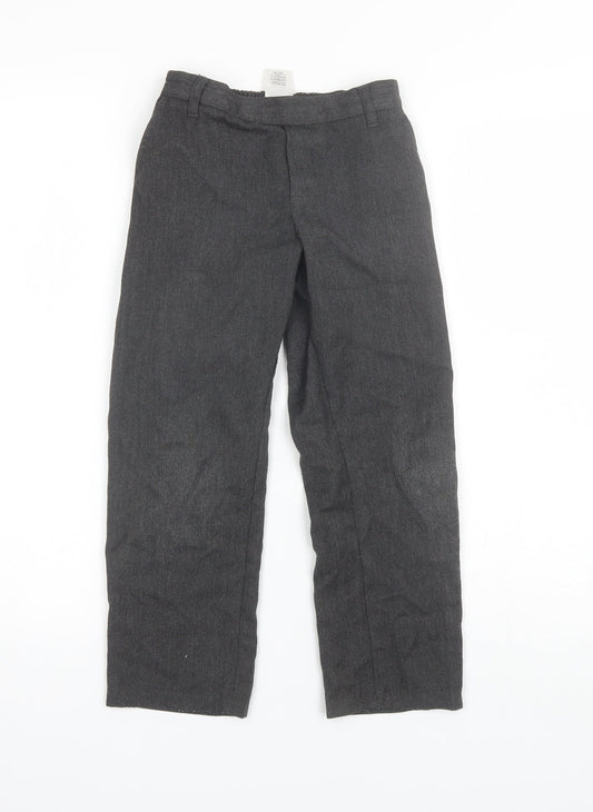 George Boys Grey Polyester Dress Pants Trousers Size 6-7 Years Regular